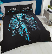 Load image into Gallery viewer, Official Assassins Creed Valhalla &quot;Reversible&quot; Double Duvet Cover Bedding Set
