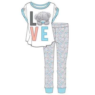 Ladies Woman Cartoon Character Tatty Teddy Pyjama Set