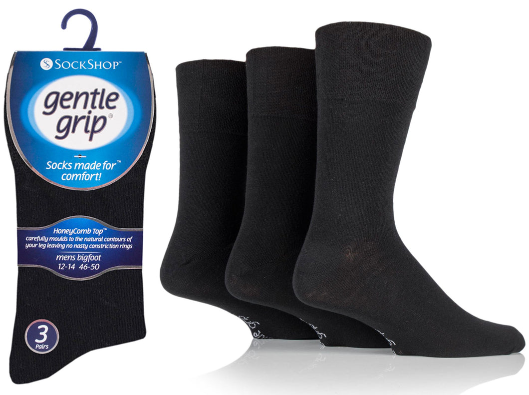 Mens Big Foot Gentle Grip Socks by Sock Shop