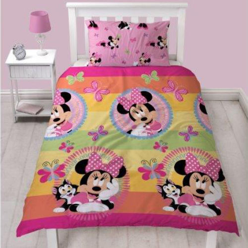 Official Minnie Mouse Duvet Set Butterflies