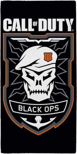 Official Call of Duty Black Ops 4 Emblem Character 100% Cotton Beach Towel