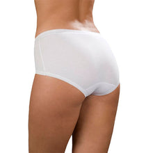 Load image into Gallery viewer, 3 Pack Ladies Comfort Midi Briefs White
