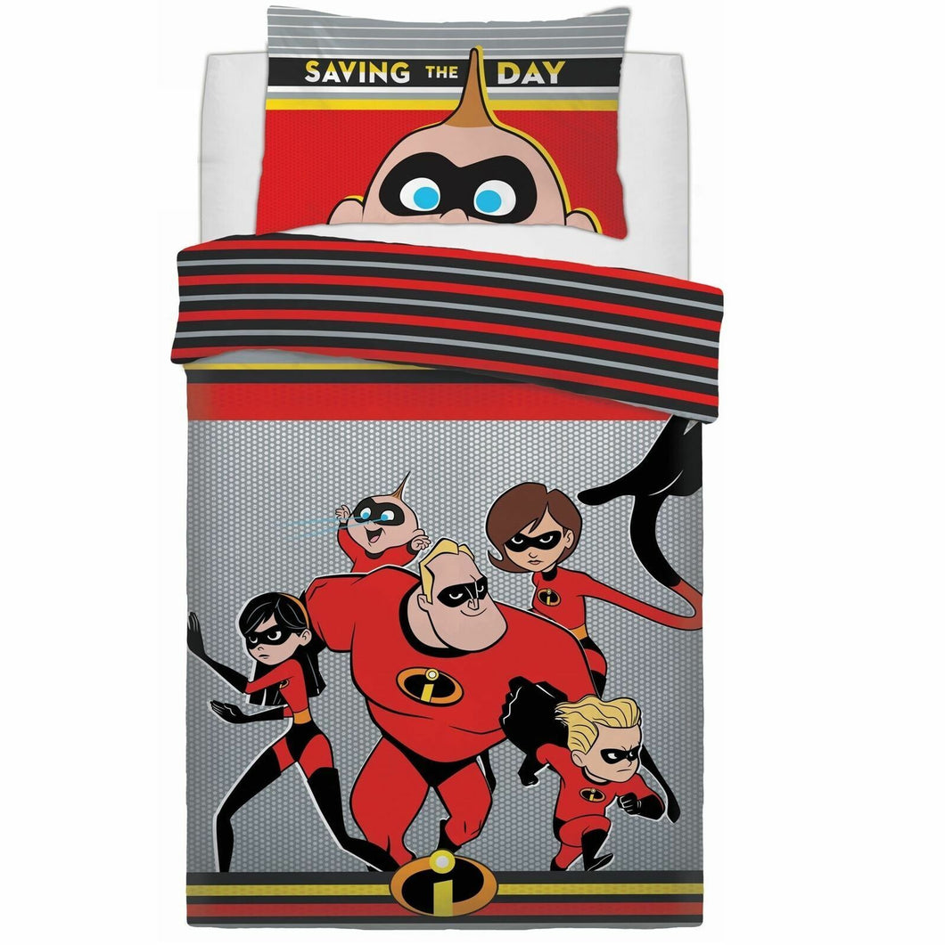 Incredibles Saving The Day Single Duvet Cover Set