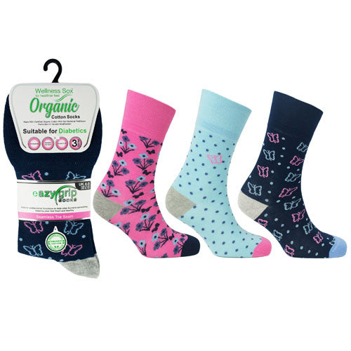 Ladies Wellness Organic Cotton Socks Hawaii