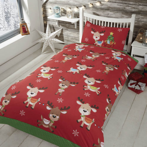 Toddler Christmas Duvet Set Rudolph And Friends