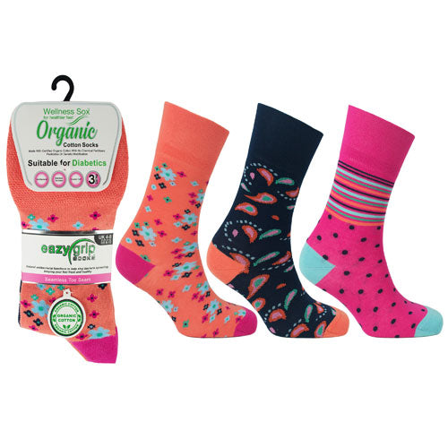 Ladies Wellness Organic Cotton Socks Miami