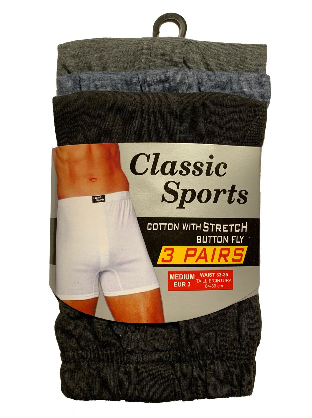 6 Pack Mens Plain Boxer Shorts Size Small- 6XL