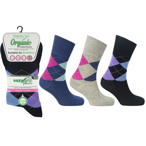 Ladies Wellness Organic Cotton Socks Georgia