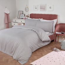 Load image into Gallery viewer, Dreamscene Pom Pom Duvet Cover Set - Grey
