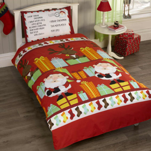 Toddler Christmas Duvet Set Santas List