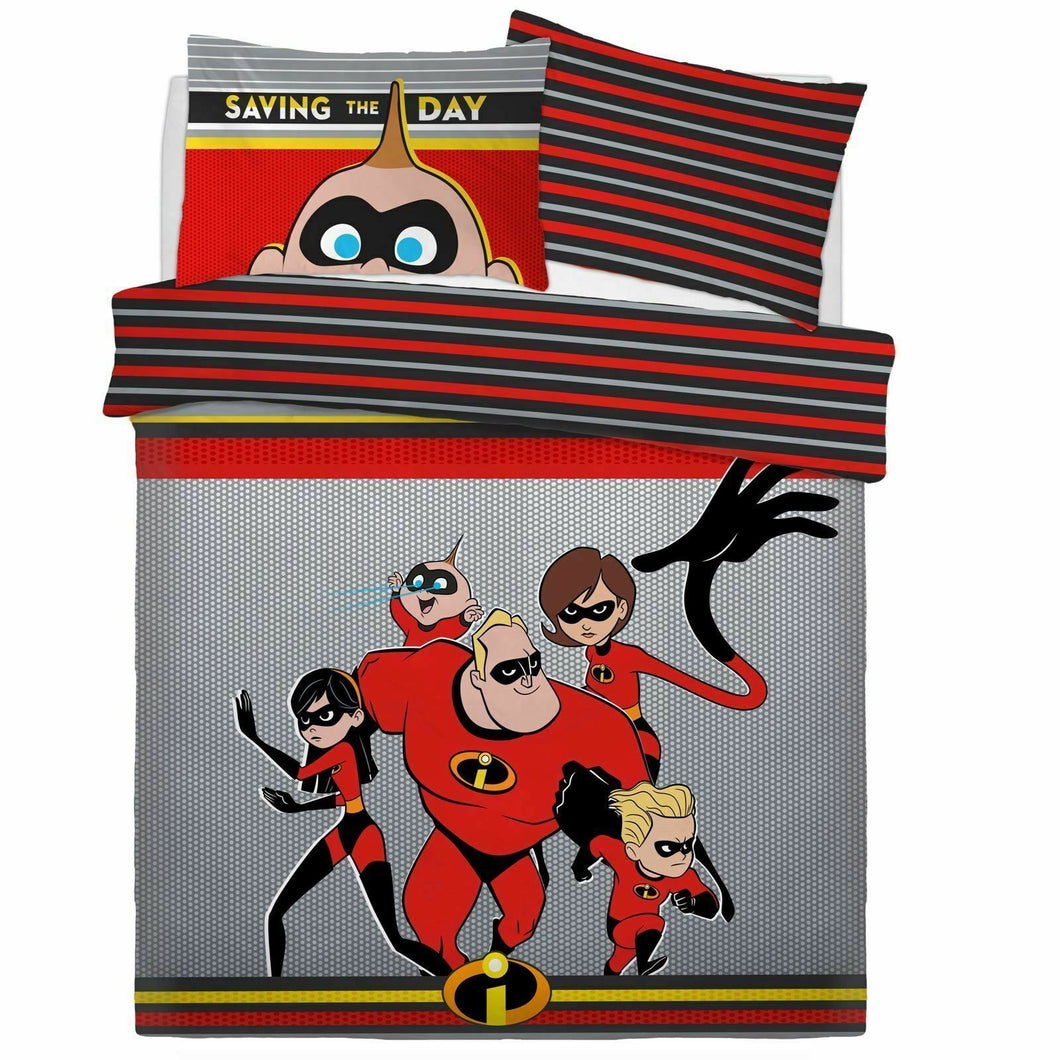 Incredibles Saving The Day Double Duvet Cover Set