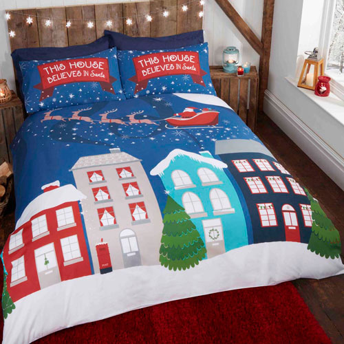 Christmas Duvet Set Glow In The Dark Midnight At Christmas