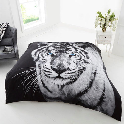 White Tiger Mink Faux Throw 150 x 200cm