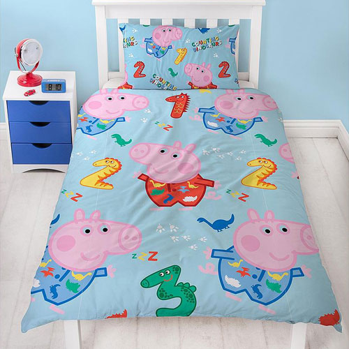 Official Peppa Pig George Counting Duvet Set