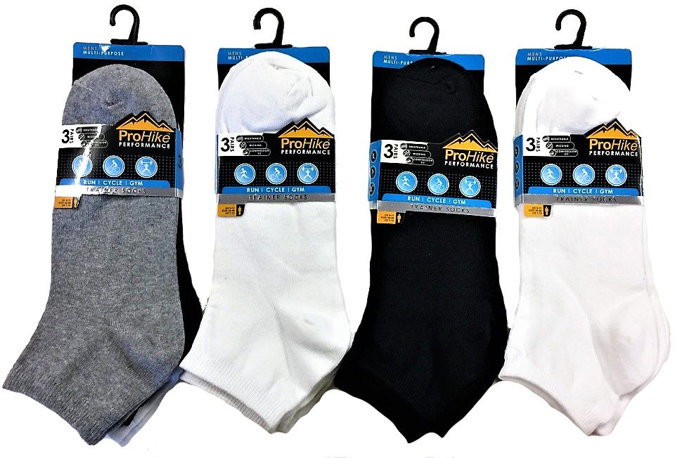 12 Pairs Mens ProHike Trainer Sock