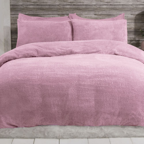 Teddy Duvet Set Mauve