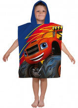 Load image into Gallery viewer, Official Blaze &amp; The Monster Machines &quot;Zoom&quot; Character Hooded Towel Poncho
