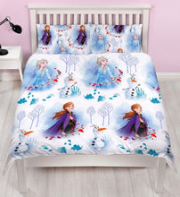 Load image into Gallery viewer, Official Disney Frozen II Element &quot;Reversible&quot; Double Duvet Cover Bedding Set
