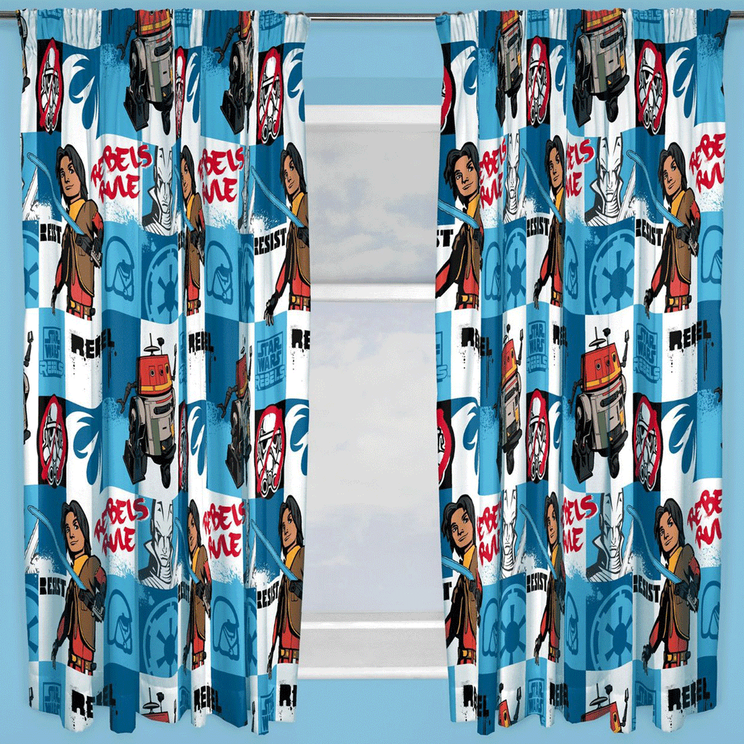 Star Wars REBELS TAG Ready Made Curtains 66