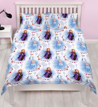 Load image into Gallery viewer, Official Disney Frozen II Element &quot;Reversible&quot; Double Duvet Cover Bedding Set
