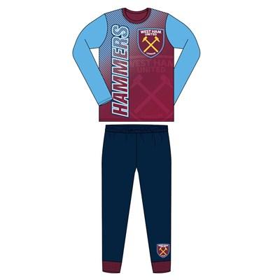 Boys West Ham Sub Long Sleeve Pyjama Set