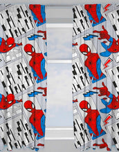 Load image into Gallery viewer, Official Marvel Spider-Man &quot;Flight&quot; Character Ready Made Curtains 66&quot; x 72&quot;
