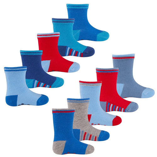 5 Pairs Baby Boys Socks With Grip