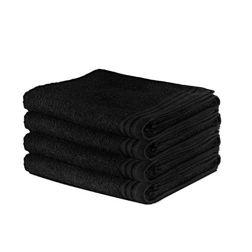 4 Pack Luxury Wilsford Cotton Black Bath Sheet