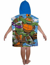 Load image into Gallery viewer, Official Teenage Mutant Ninja Turtles &quot;Dimension&quot; Character Hooded Towel Poncho
