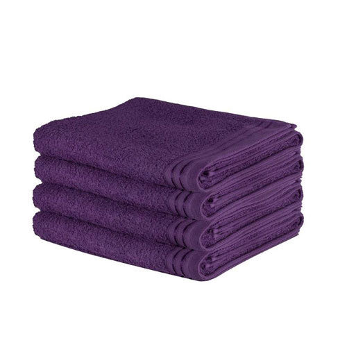 4 Pack Luxury Wilsford Cotton Purple Bath Sheet