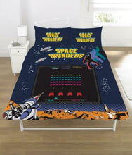 Load image into Gallery viewer, Space Invaders Coin Op Double Duvet Cover Set
