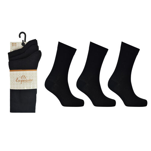 Ladies Exquisite Black Socks