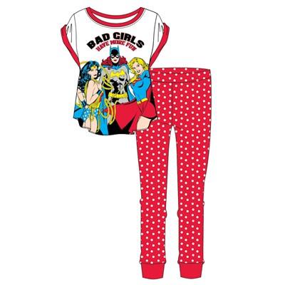 Ladies Woman Cartoon Character Justice League Pyjama Set