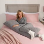 Teddy Bolster Pillow - Grey