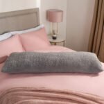 Teddy Bolster Pillow - Grey - Image 4