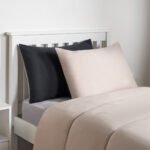 Coverless 10.5 Tog Reversible Duvet & Pillowcase - Black/Stone - Image 4