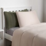Coverless 10.5 Tog Reversible Duvet & Pillowcase - Sage/Natural - Image 2