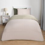 Coverless 10.5 Tog Reversible Duvet & Pillowcase - Sage/Natural - Image 6