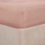 Brentfords Plain Dyed Fitted Sheet - Blush Pink - Image 2