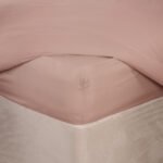 Brentfords Plain Dyed Fitted Sheet - Blush Pink - Image 4