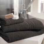 Egyptian Cotton Hampton Jumbo Bath Sheets Charcoal