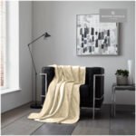 Cream Flannel Sherpa Throw 150cm x 200cm